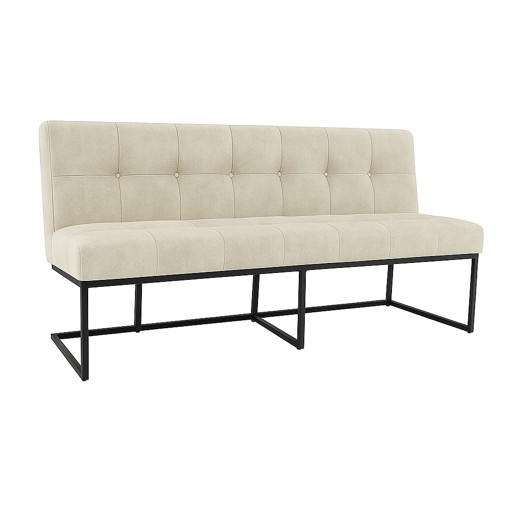 Bancheta catifea CABALLERO culoare BEJ DESCHIS