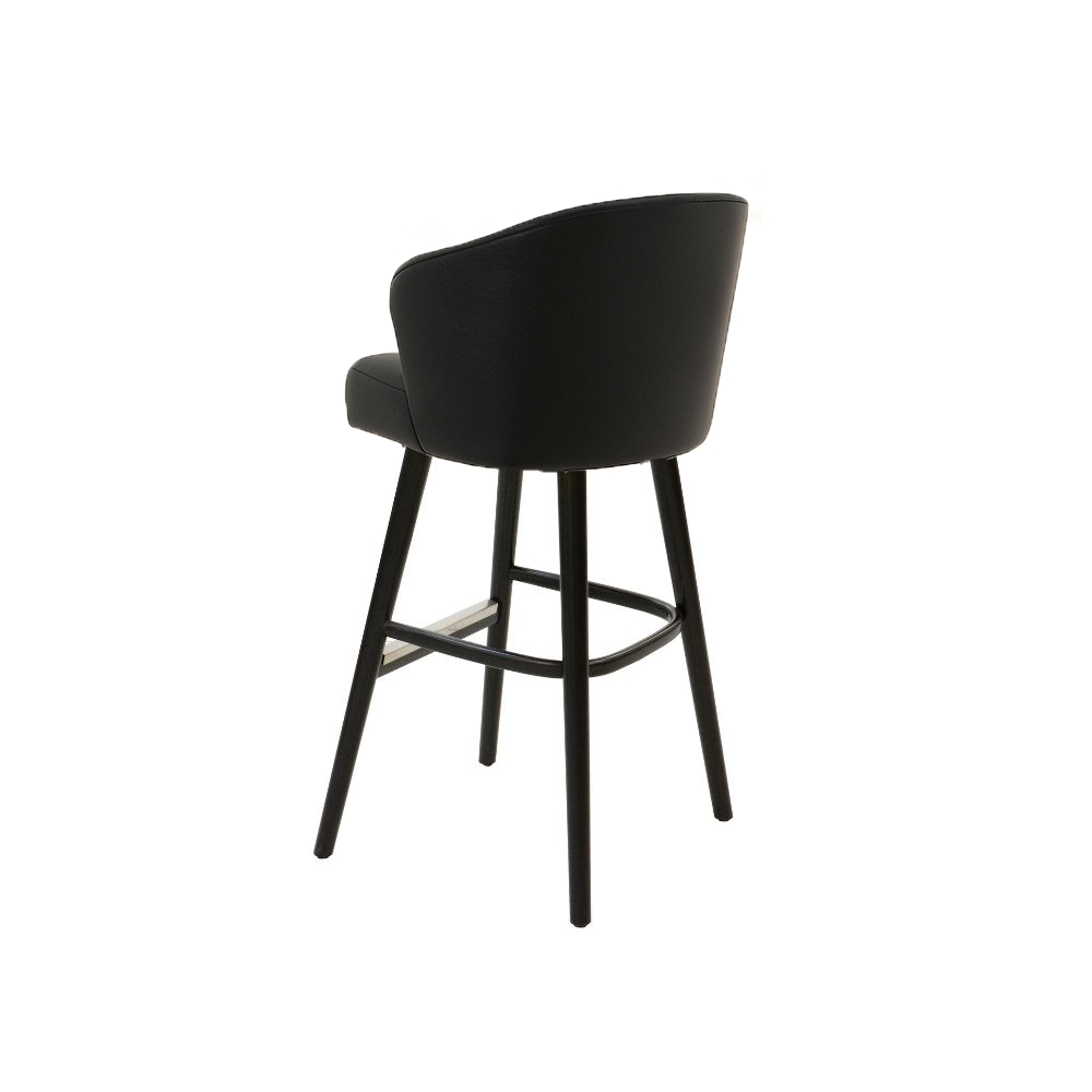 Scaun bar piele naturala BEJ | model BRUNO