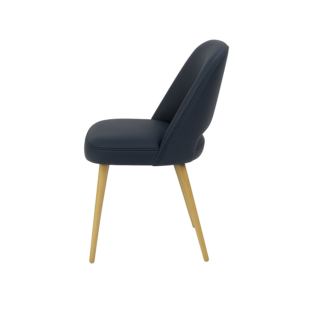 Scaun piele GALBENA | model HUGO