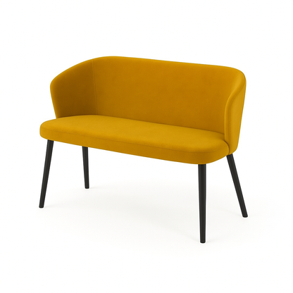 Bancheta catifea BRUNO culoare GALBEN