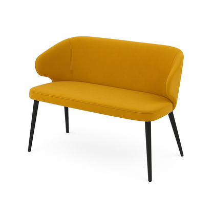 Bancheta catifea CAPRICE culoare GALBEN