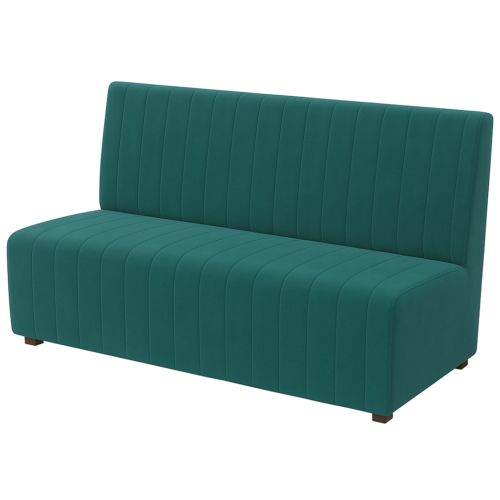 Bancheta catifea LUIGI culoare TURCOAZ