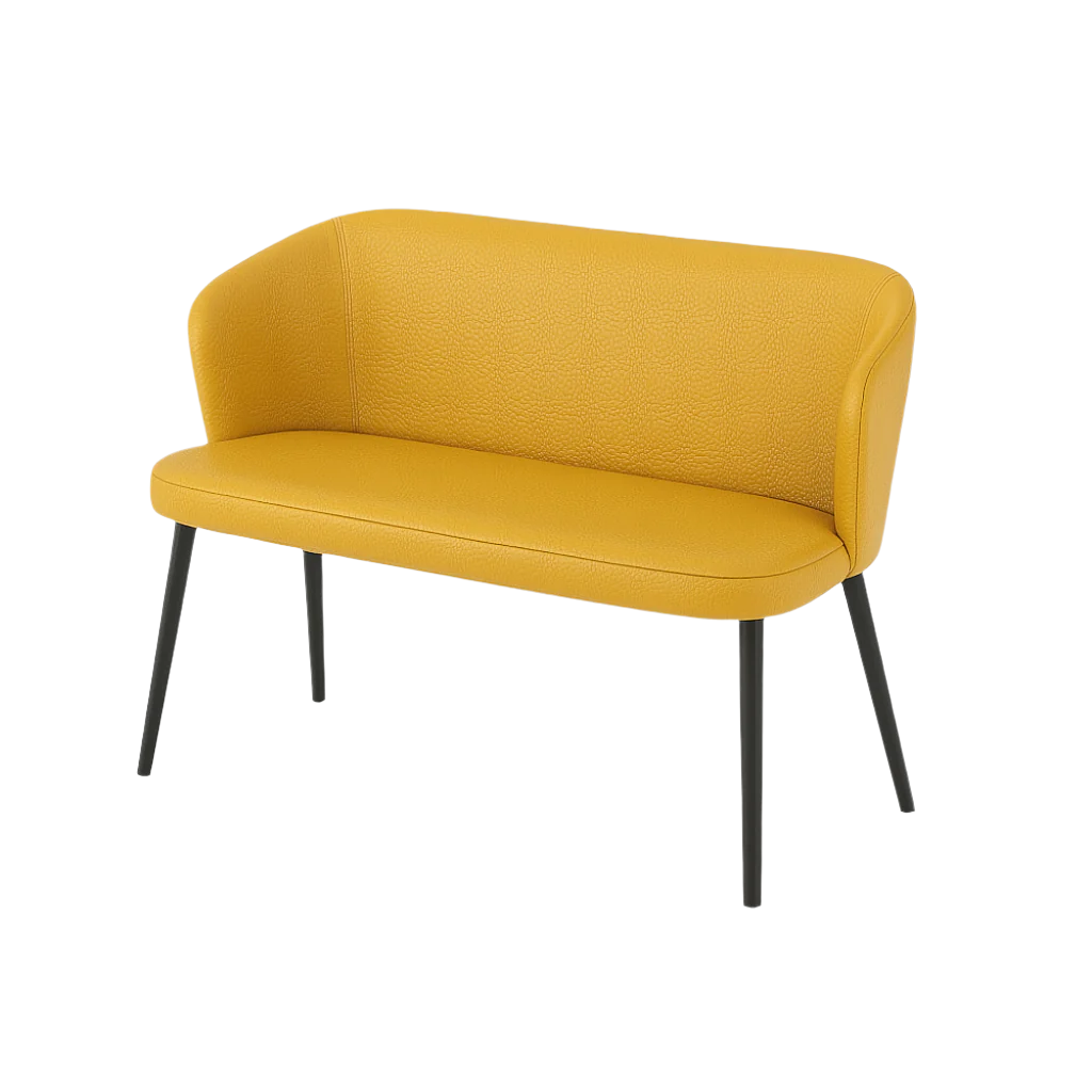 Bancheta piele BRUNO culoare GALBEN