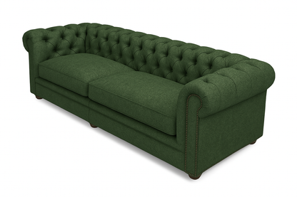 Canapea chesterfield GYMA stofa VERDE