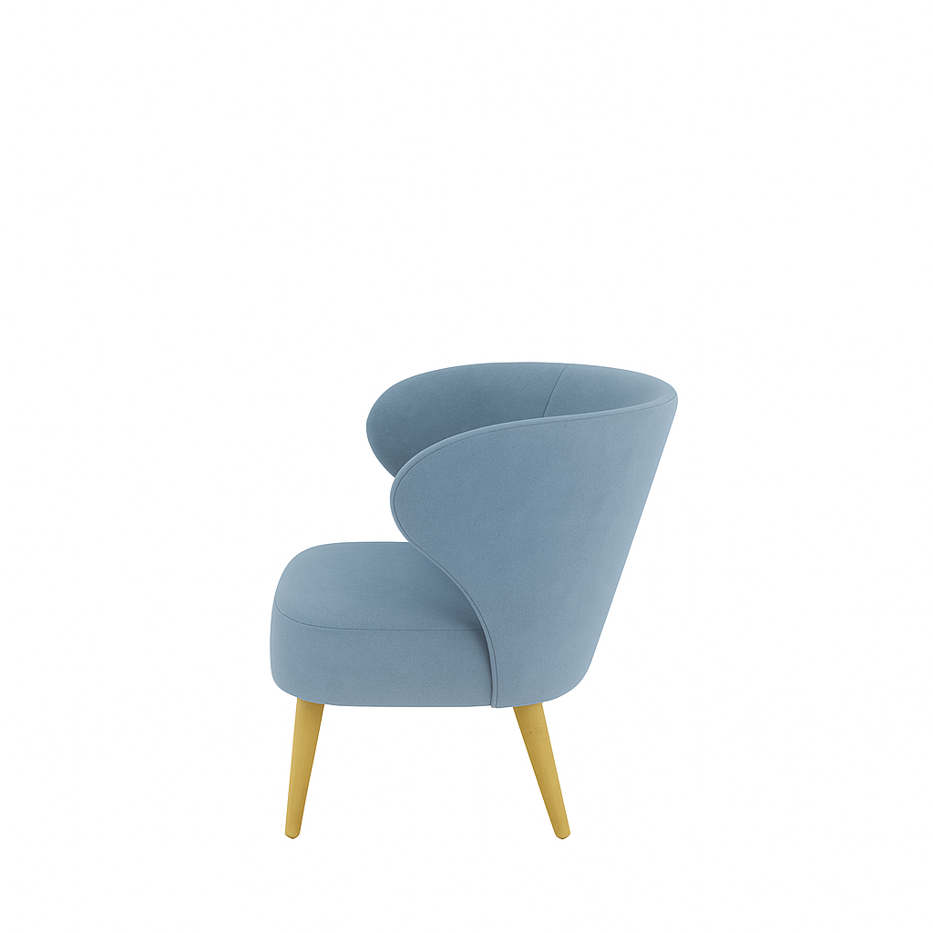 Fotoliu catifea VERDE | model CAPRICE