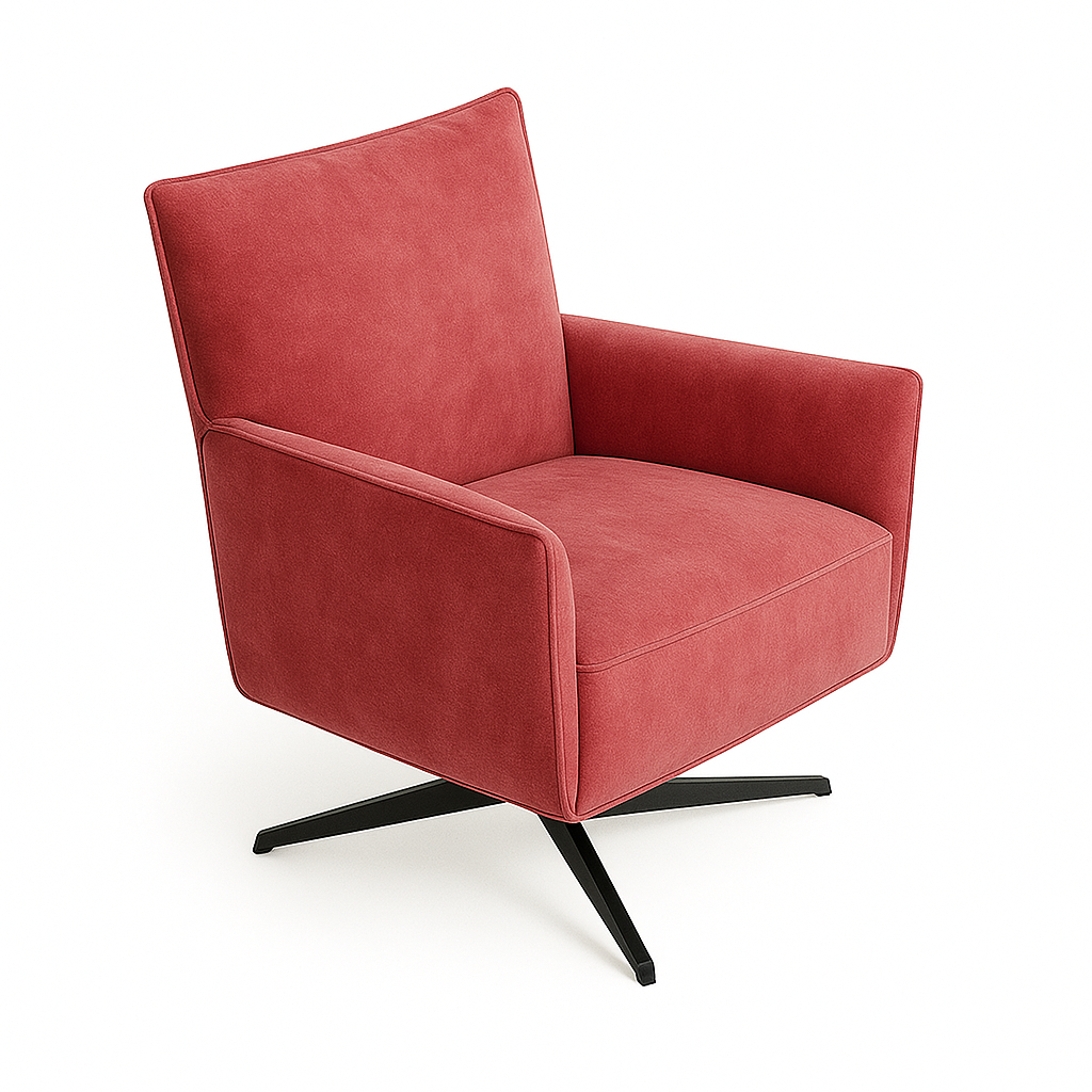 Fotoliu catifea ROZ | model CONFI