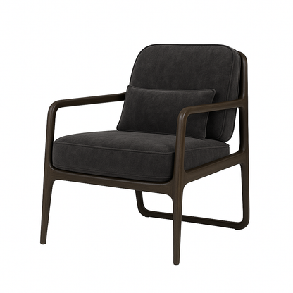 Fotoliu catifea GRI | model EMBERTO