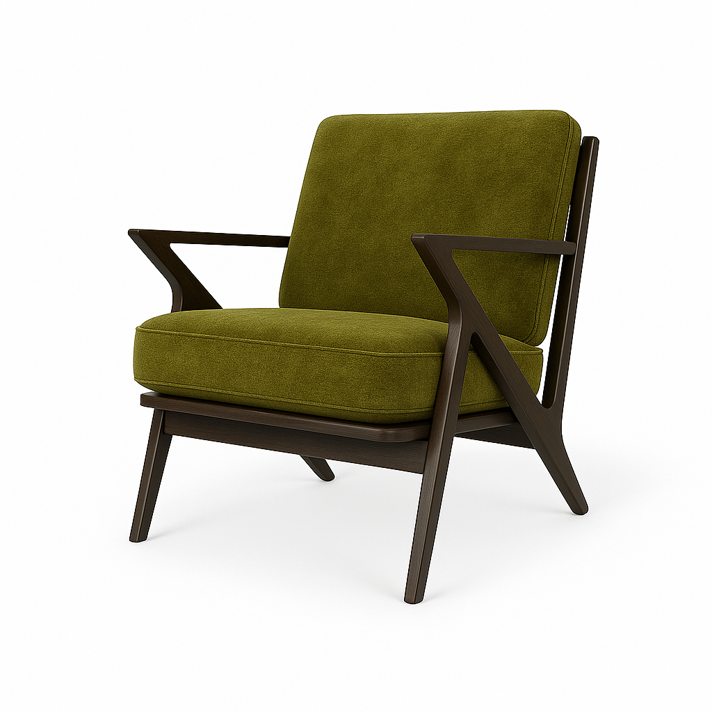 Fotoliu catifea VERDE | model ROA