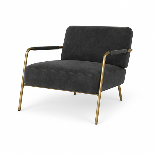 Fotoliu catifea GRI | model RUSO