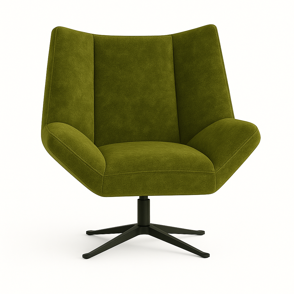 Fotoliu catifea VERDE | model STEA