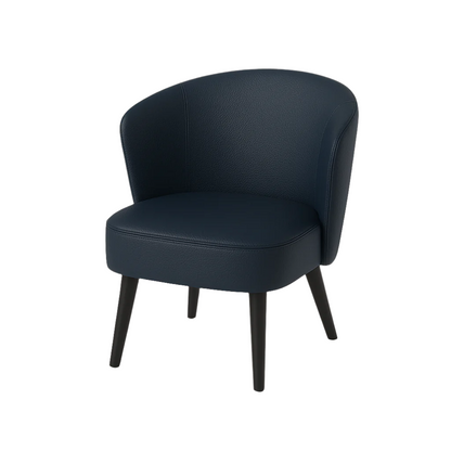 Fotoliu piele NEAGRA | model LOTUS