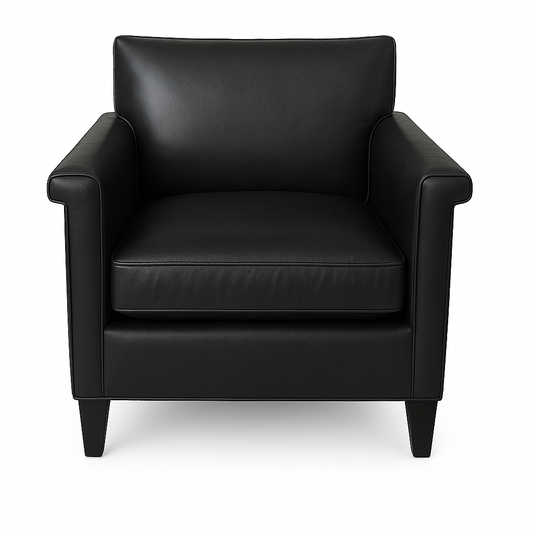 Fotoliu piele NEAGRA | model ESTE