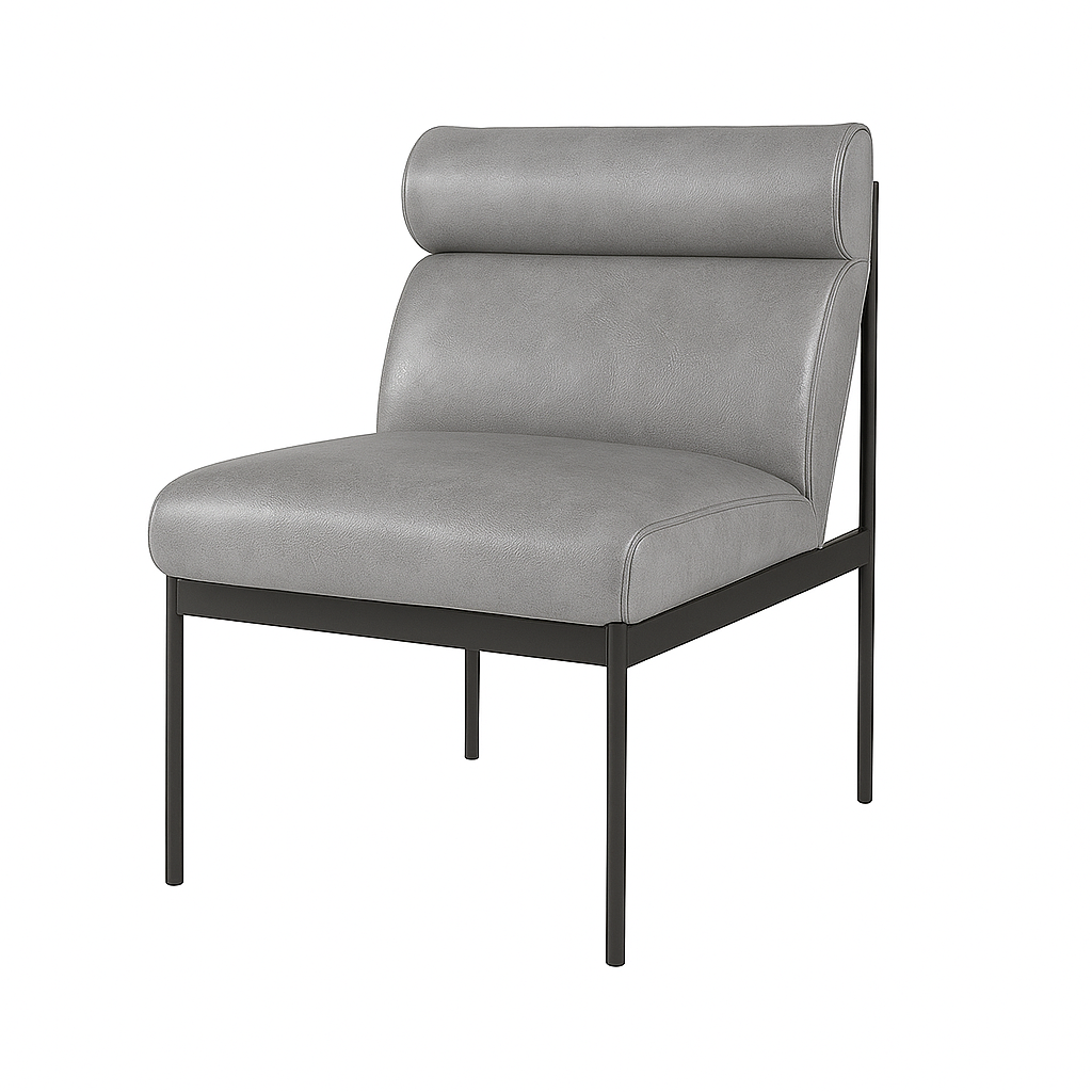 Fotoliu piele GRI | model MELIMI