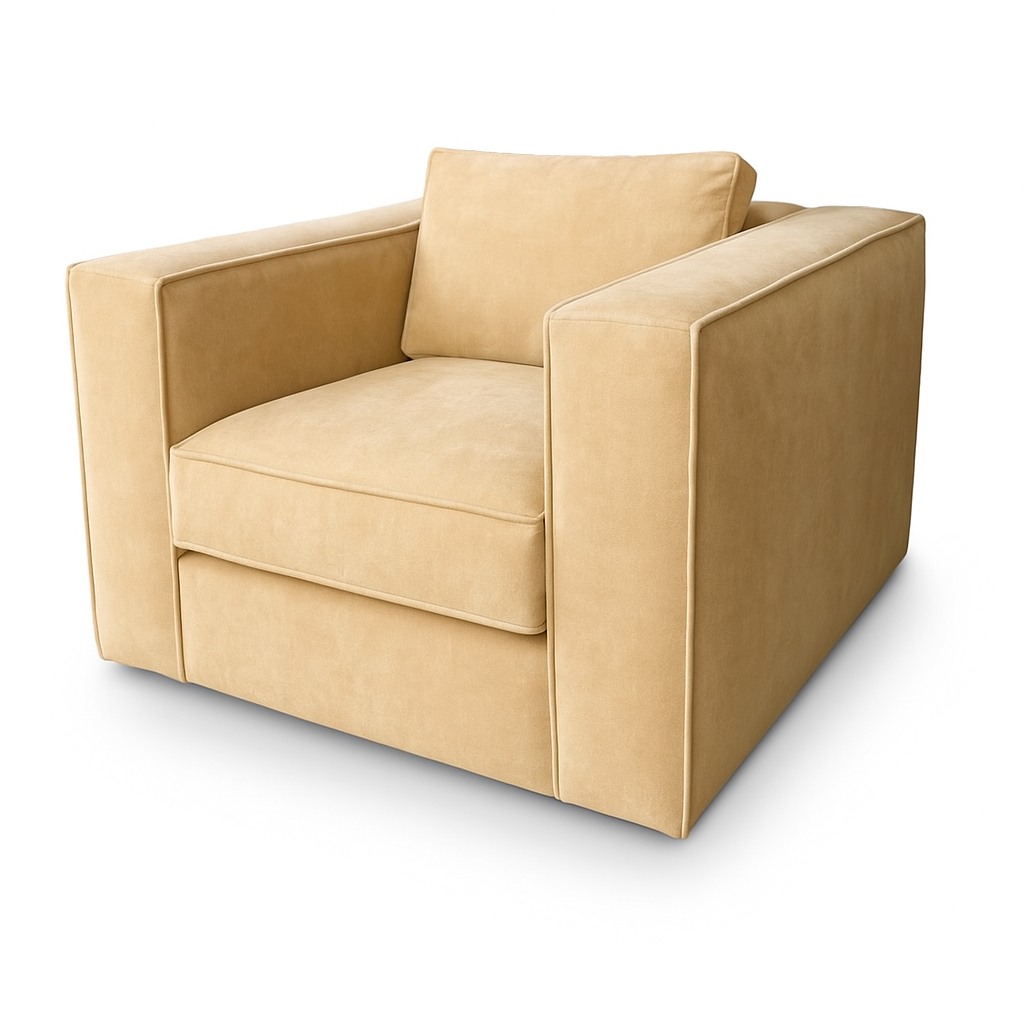 Fotoliu catifea COLI culoare BEJ