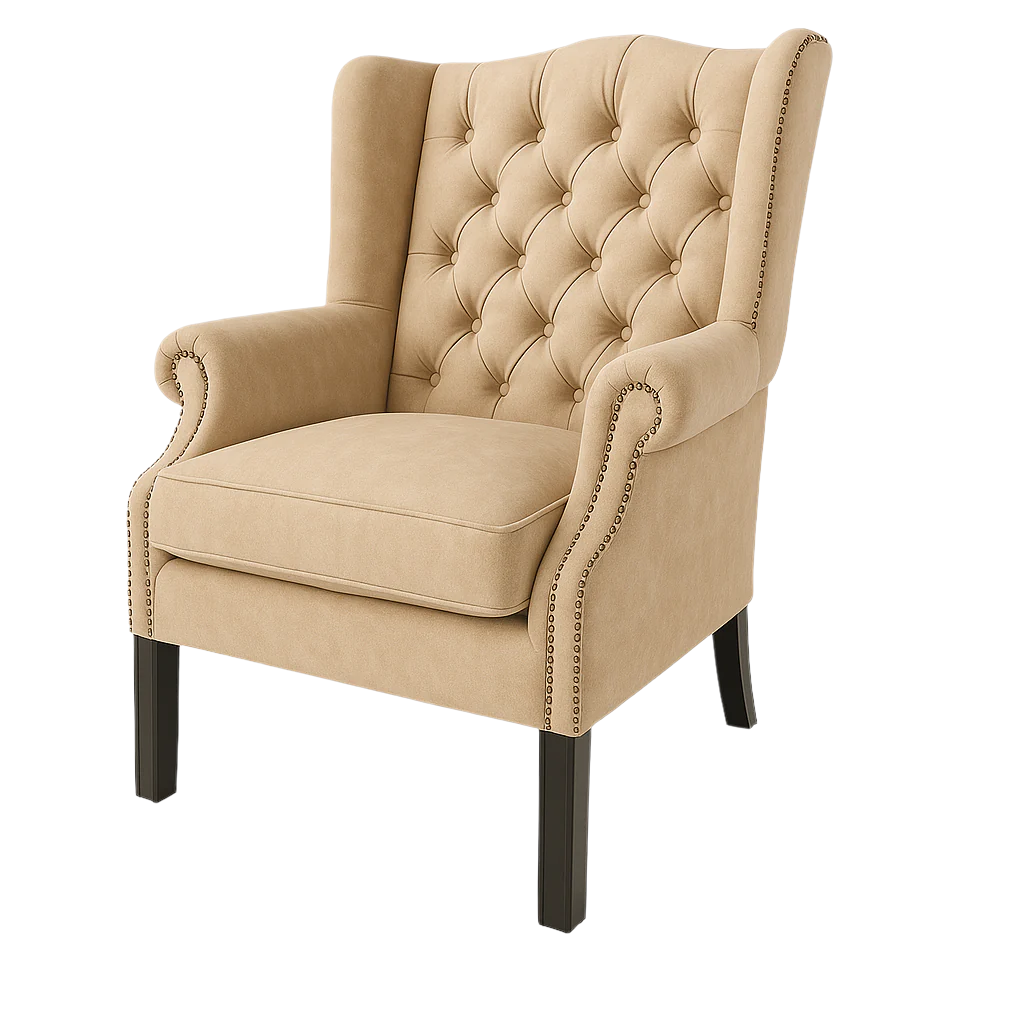 Fotoliu chesterfield MIR catifea BEJ