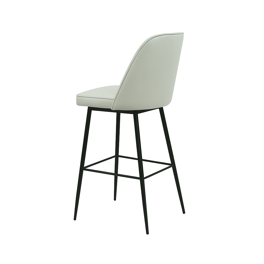 Scaun bar piele naturala GALBENA | model FOX