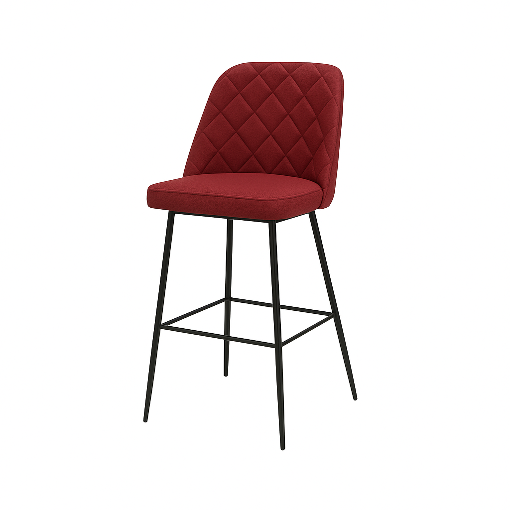 Scaun bar piele naturala GALBENA | model FOX