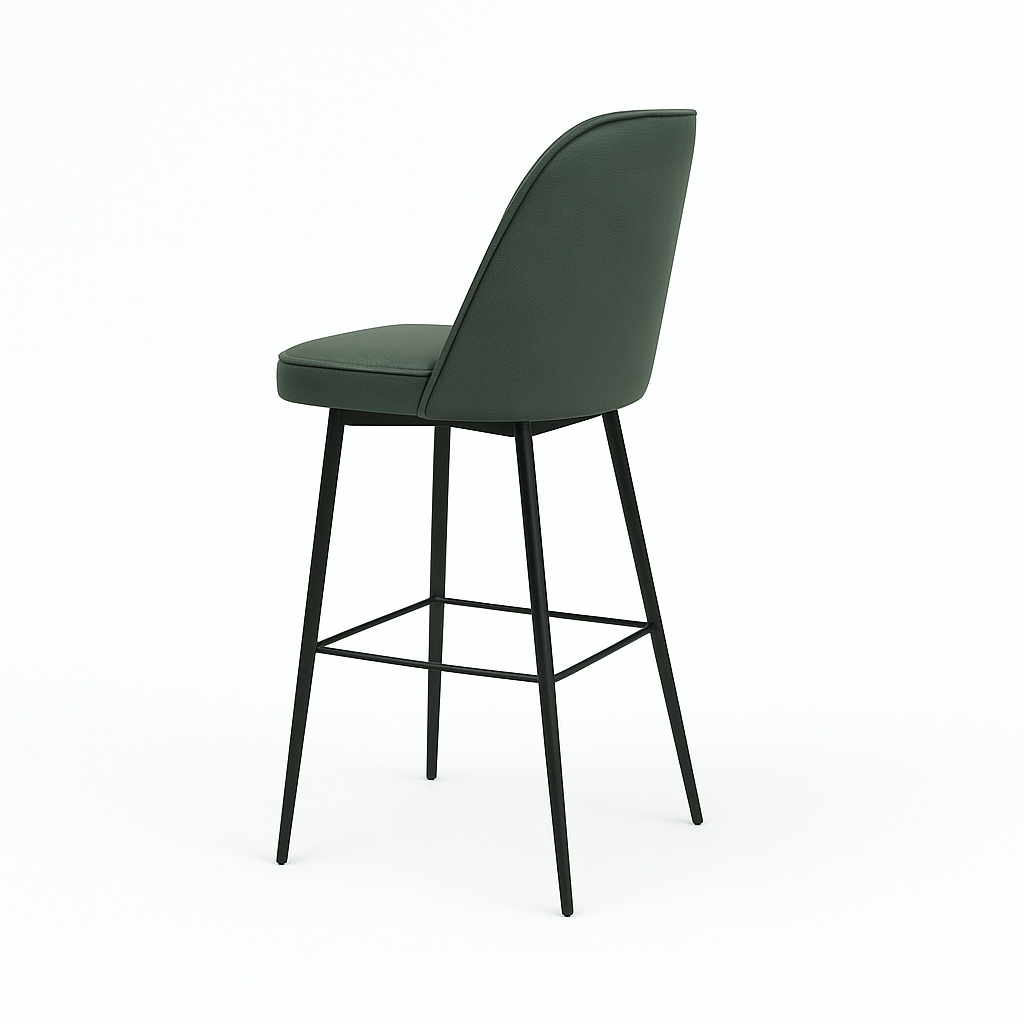 Scaun bar piele naturala GALBENA | model FOX