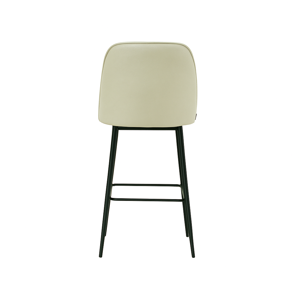 Scaun bar piele naturala BEJ | model FOX