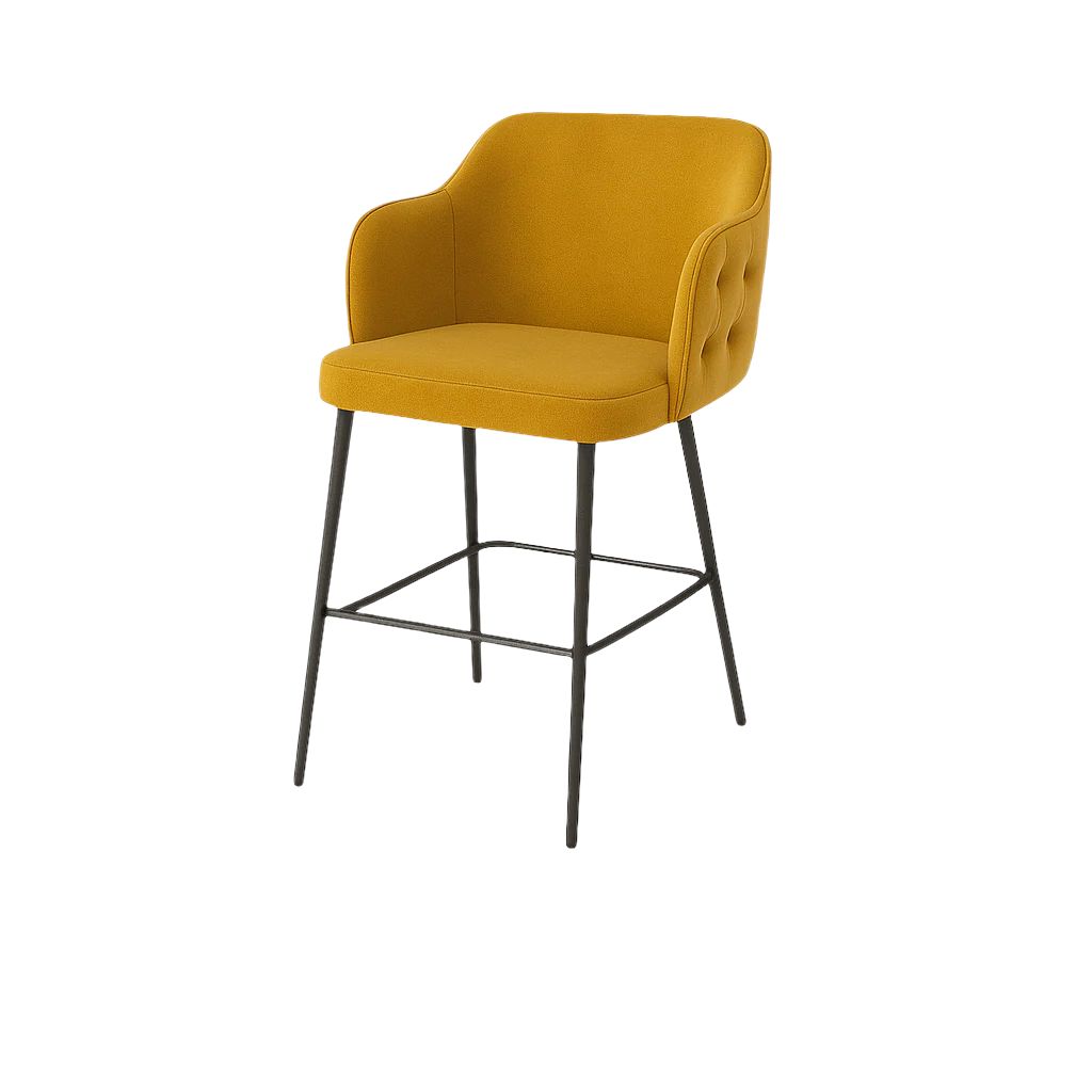 Scaun bar catifea VERDE | model TEONA