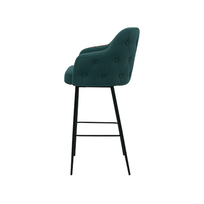 Scaun bar catifea VERDE | model TEONA