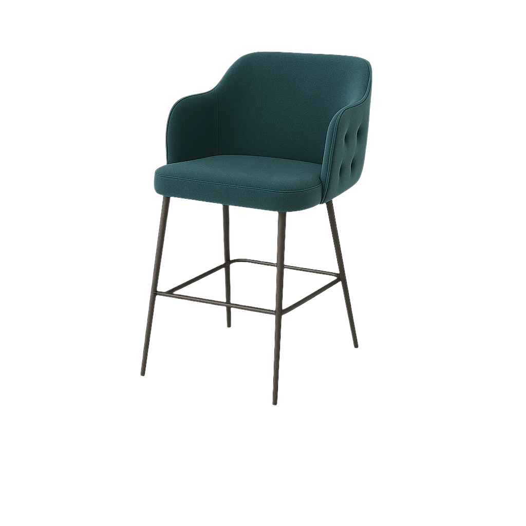 Scaun bar catifea ROZ | model TEONA