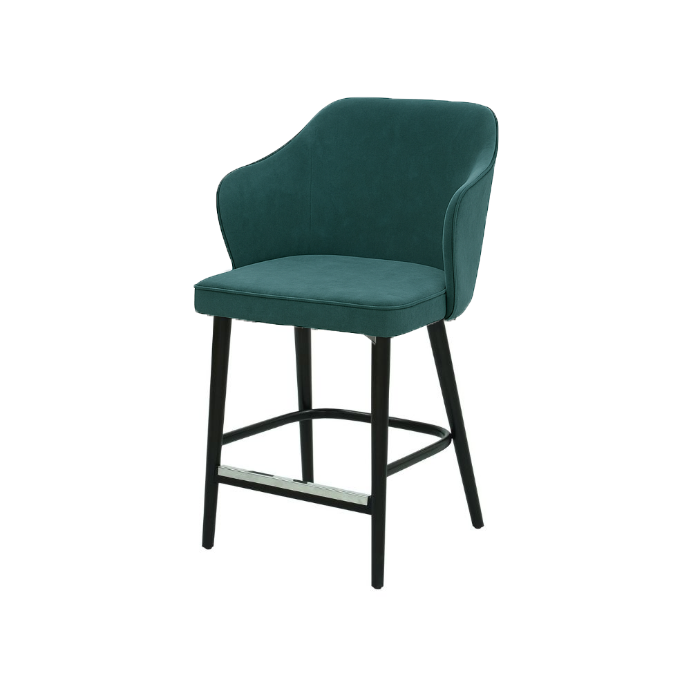 Scaun bar catifea GALBENA | model ZEUS