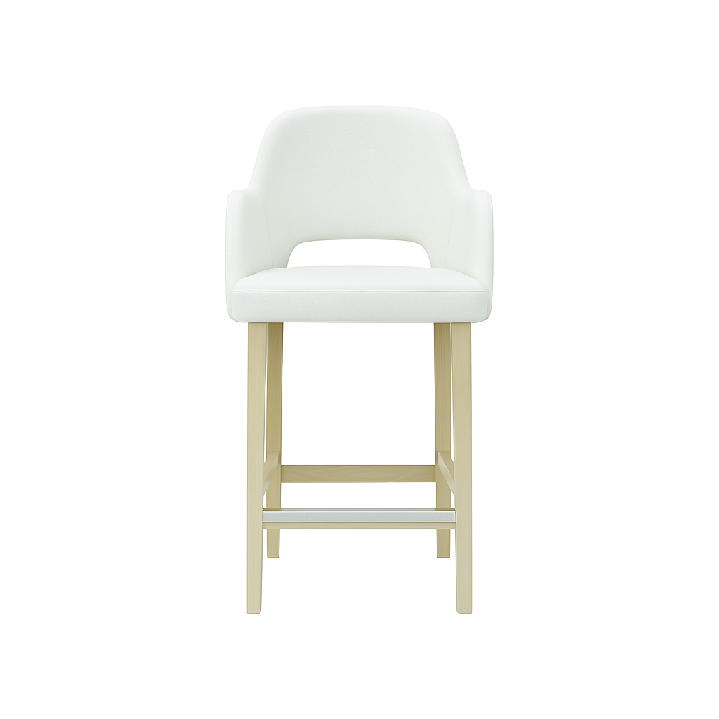 Scaun bar piele GALBENA | model APRIL