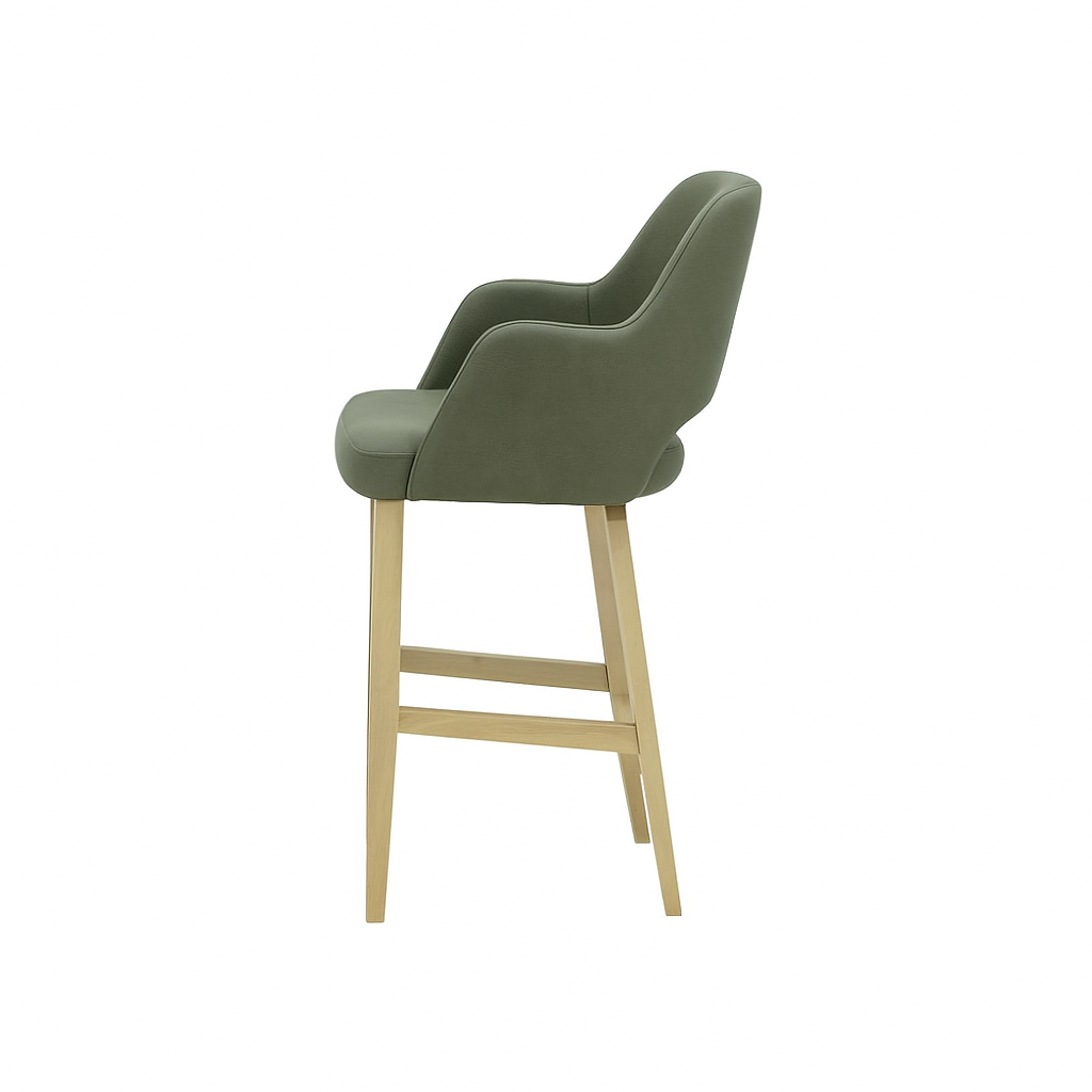 Scaun bar piele GALBENA | model APRIL