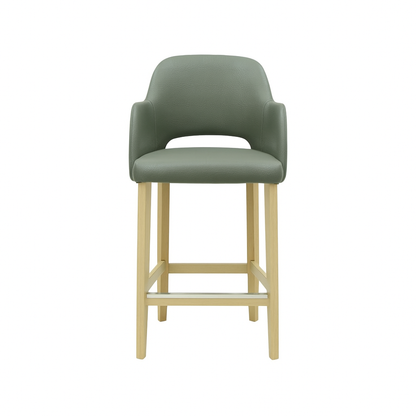 Scaun bar piele GALBENA | model APRIL