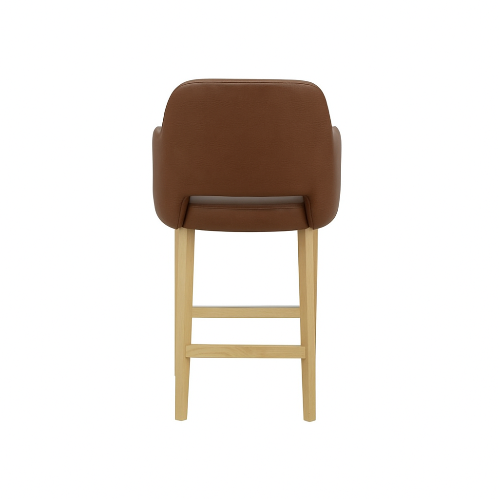 Scaun bar piele GALBENA | model APRIL