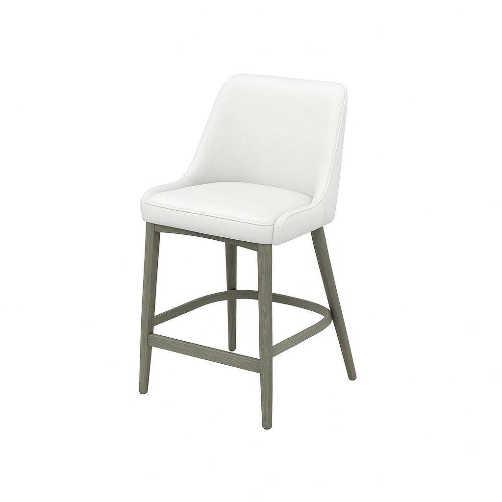 Scaun bar piele GALBENA | model GINA