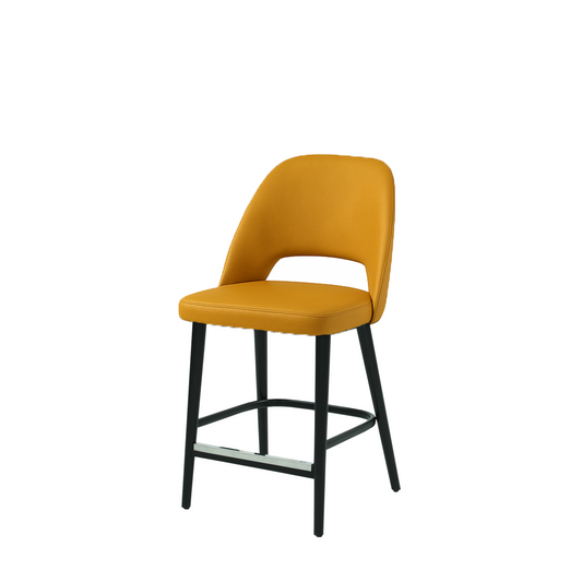 Scaun bar piele GALBENA | model GABE