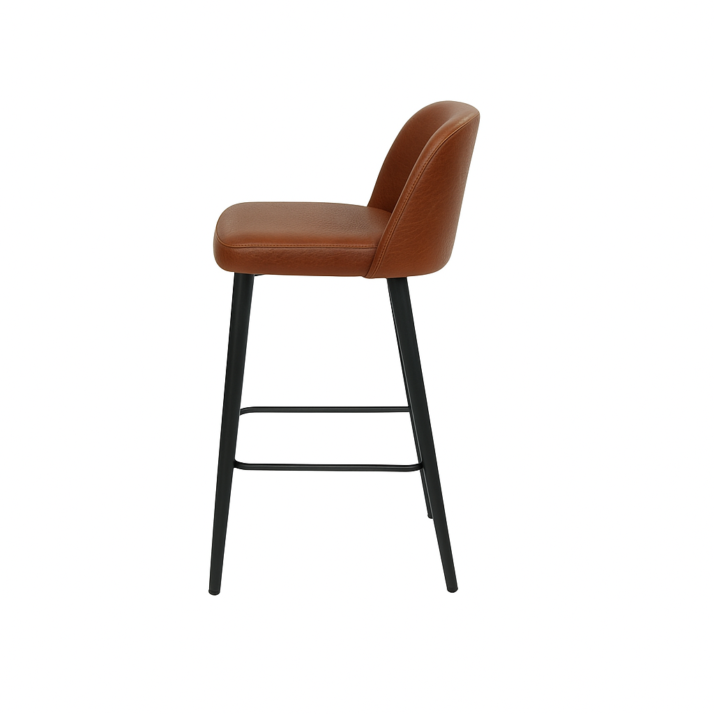 Scaun bar piele VERDE | model IVA