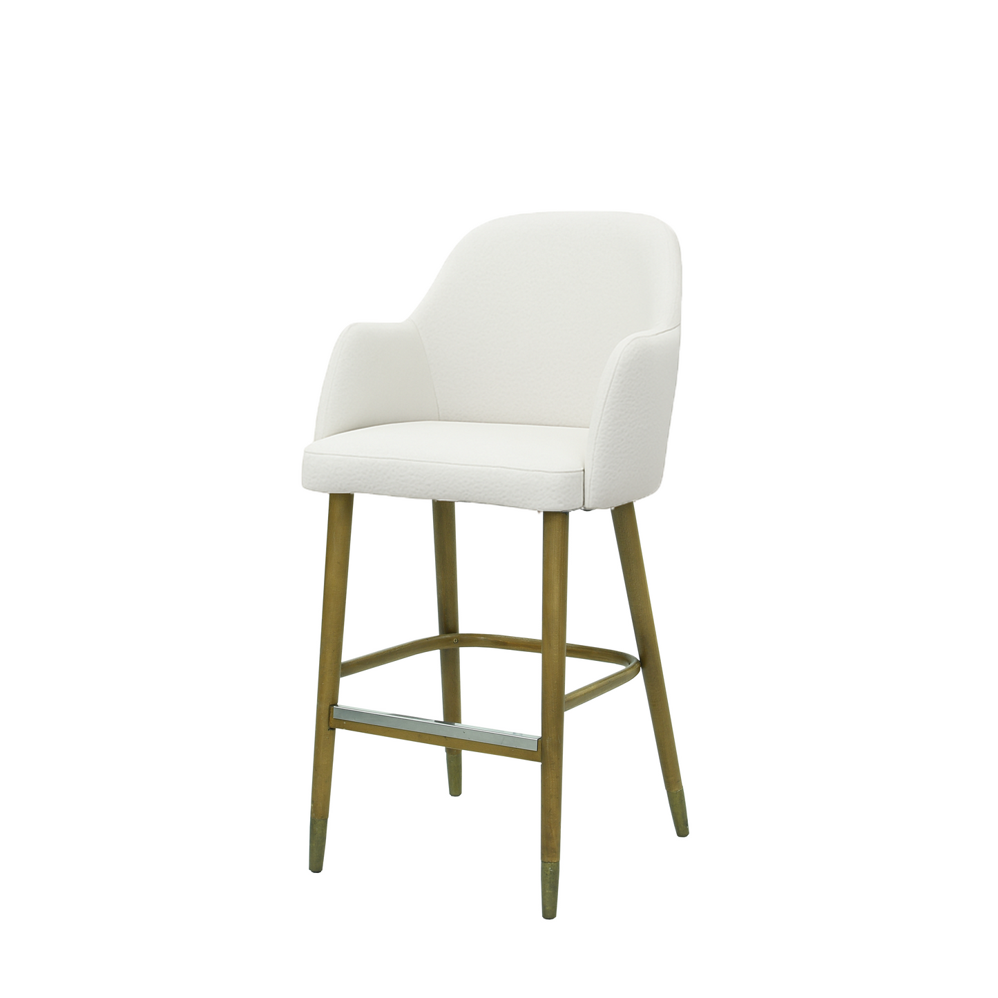 Scaun bar piele BEJ | model PINO