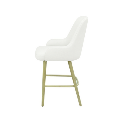 Scaun bar piele VERDE | model ROCCO