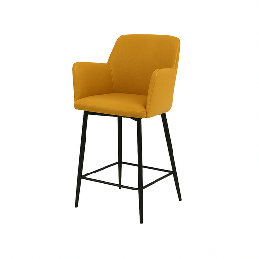 Scaun bar piele GALBENA | model SIGMA