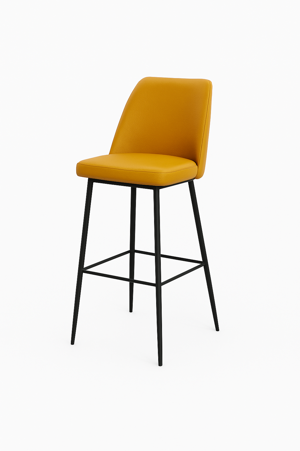 Scaun bar piele VERDE | model SOLO