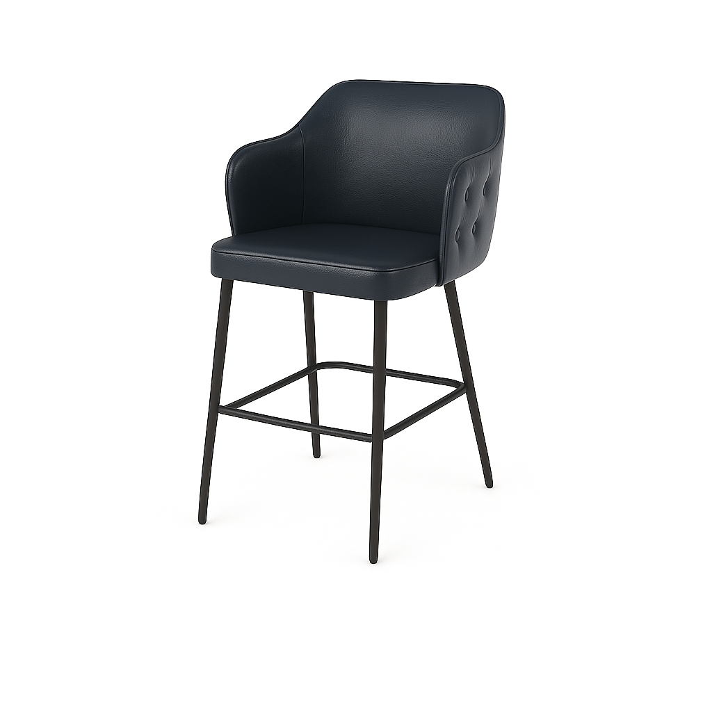 Scaun bar piele BEJ | model TEONA