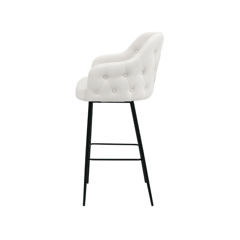 Scaun bar piele BEJ | model TEONA