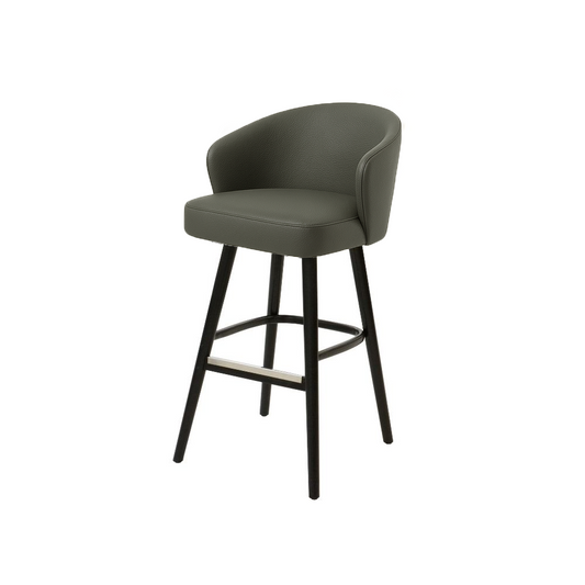 Scaun bar piele VERDE | model BRUNO