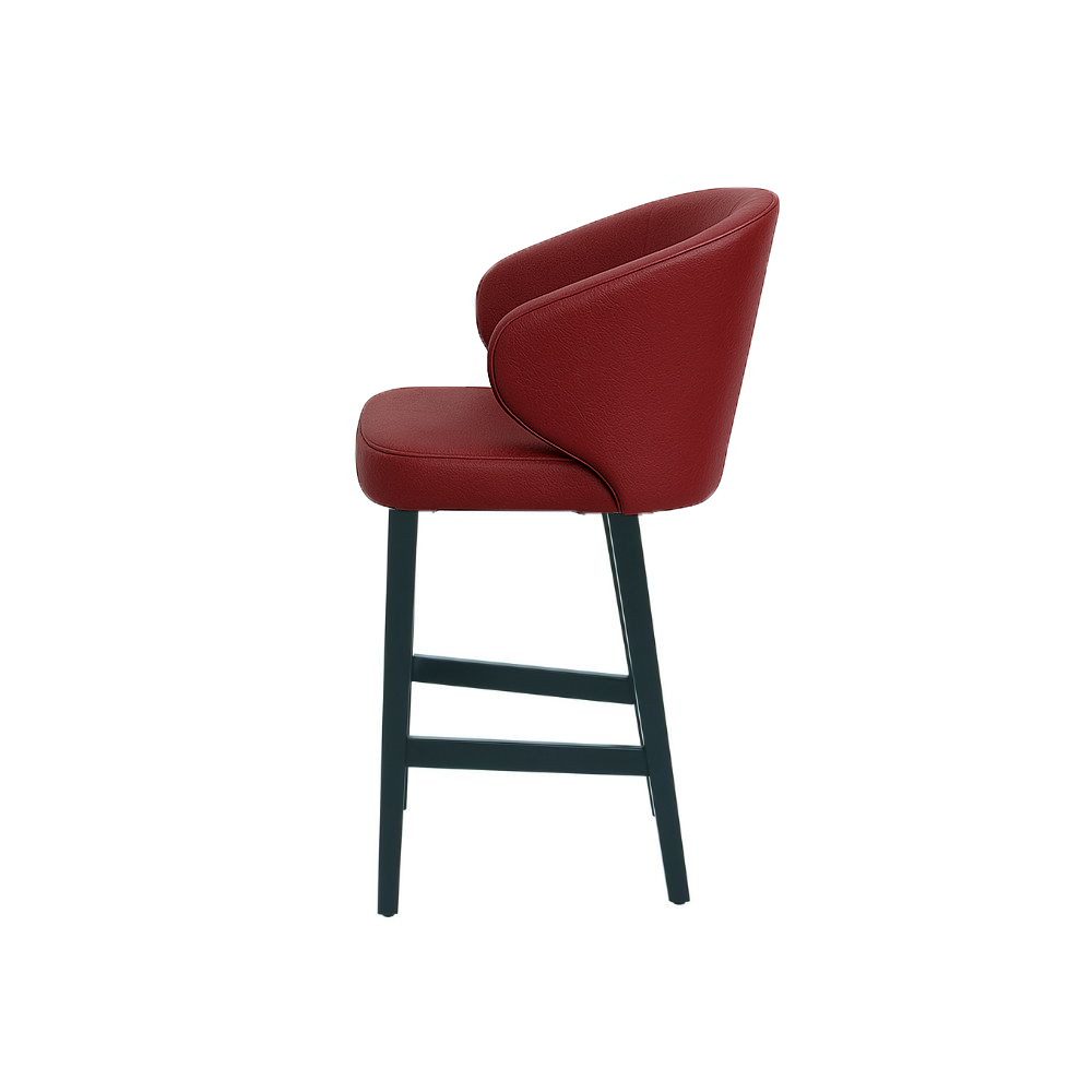 Scaun bar piele naturala BEJ | model CAPRICE