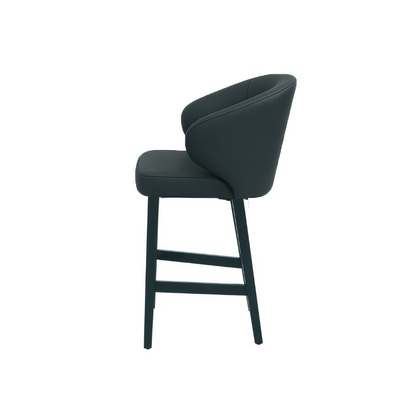 Scaun bar piele naturala GALBENA | model CAPRICE