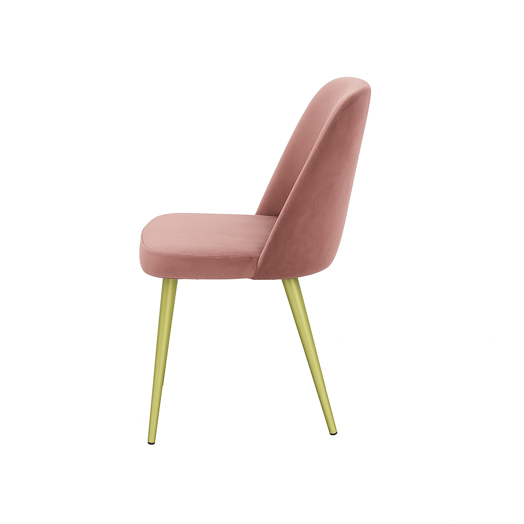 Scaun catifea GALBENA | model FOX
