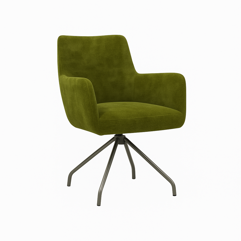 Scaun catifea VERDE | model PISTA B