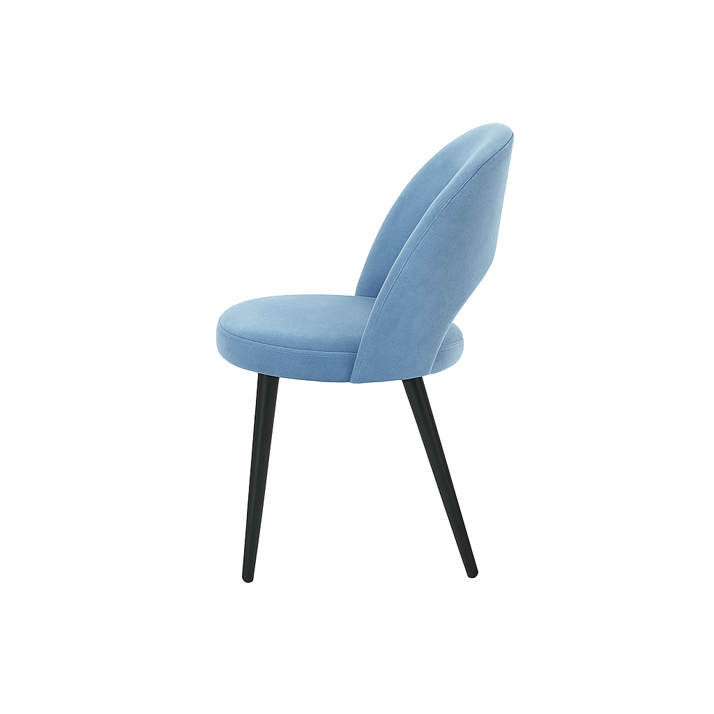 Scaun catifea ALBASTRA | model RON