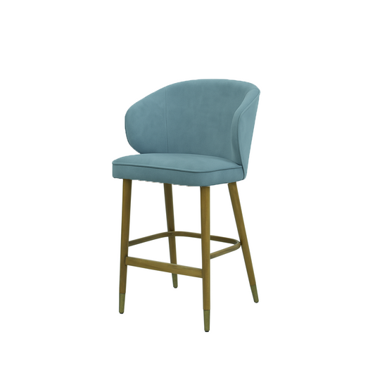 Scaun insula catifea ALBASTRA | model CAPRICE
