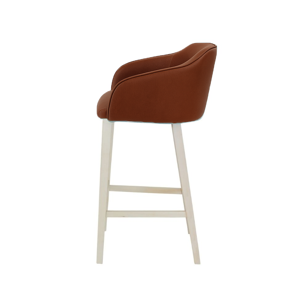 Scaun bar piele ROSIE | model CROCO