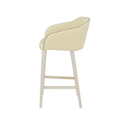 Scaun bar piele VERDE | model CROCO