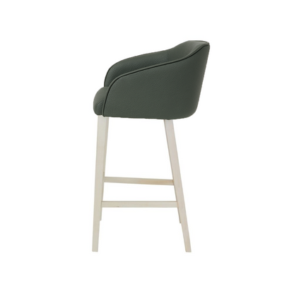 Scaun bar piele naturala MARO | model CROCO